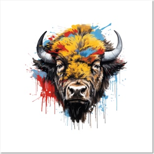 Graffiti American Bison Posters and Art